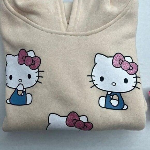 Sanrio Hello Kitty Girls Hoodie Sweatshirt Size 8/10 Kids - Picture 3 of 6